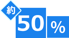 約50%