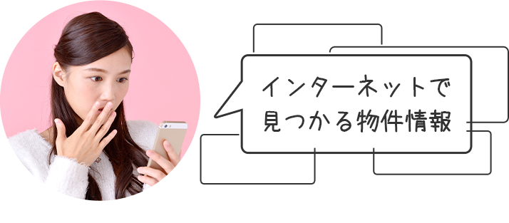 インターネットで見つかる物件情報